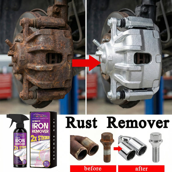 Rust Remover Spray 120ml, Iron Clean Metal Restoration for Wheels & Tools (Fast-Drying)