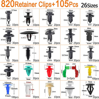 Car Bumper Fastener Clip Retainers with Removal Tool Included