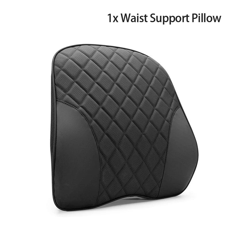 Memory Foam Car Headrest Lumbar Support Cushion – Lifestyle View