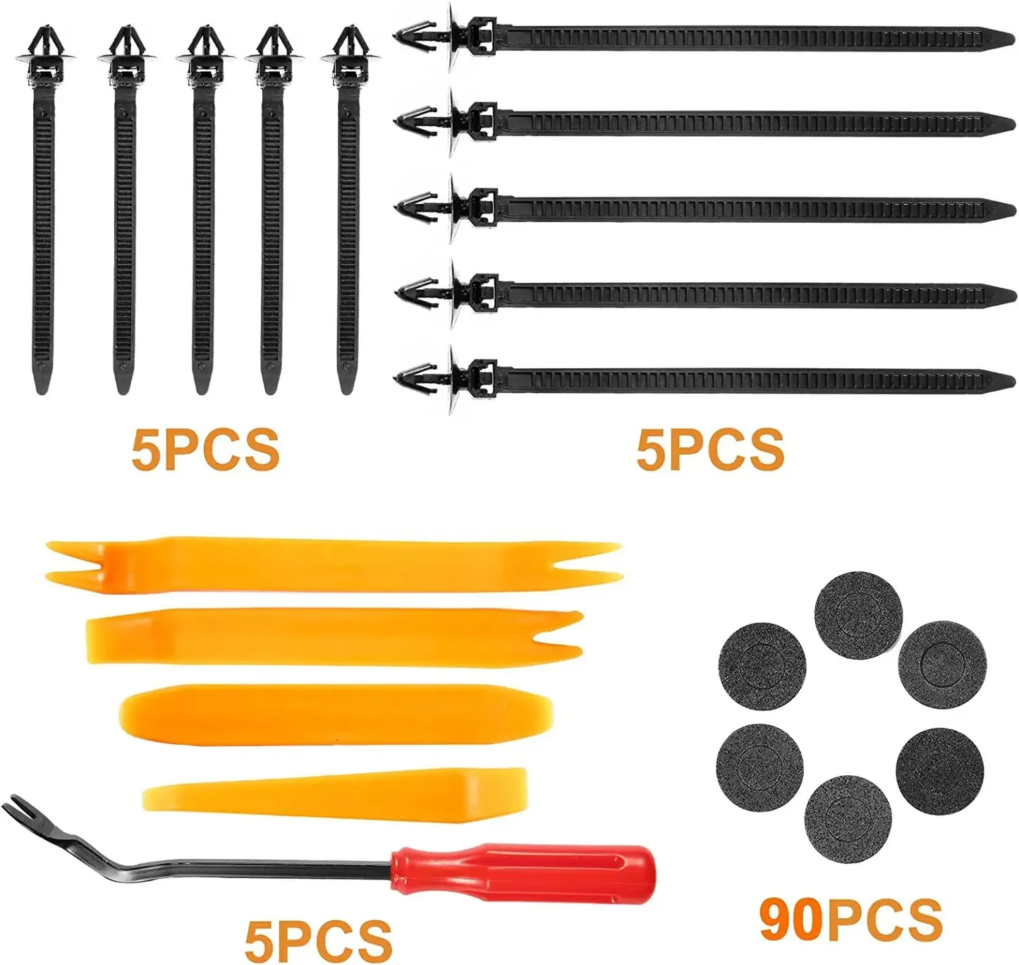 Automotive Push Pin Clip Set Fender Door Trim Retainers