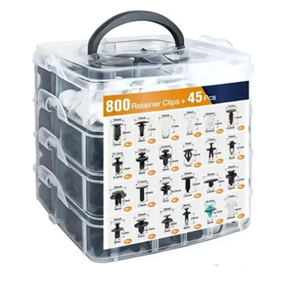 Car Fastener Clip Kit Push Retainers Assorted Sizes Pack Shot