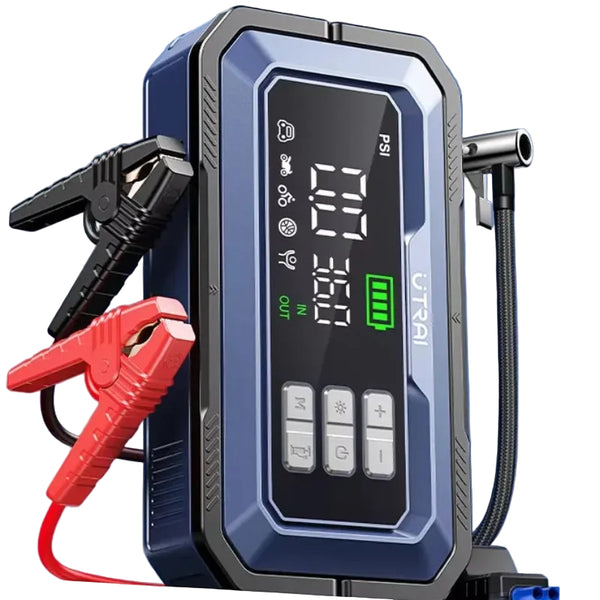 Jump Starter Air Compressor OBD2 150PSI Camping Light 7000A