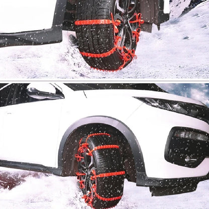 Universal Emergency Snow Chains 20/40pcs Plastic Anti-Slip Traction Aid