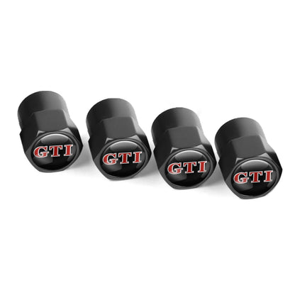 Valve Caps Tire Premium for VW 4pcs (Aluminum Alloy, Logo)