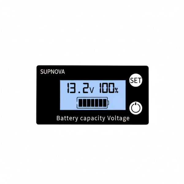 Battery Capacity Indicator DC 8V to 100V, LCD Voltmeter for Lithium Lead Acid LiFePO4