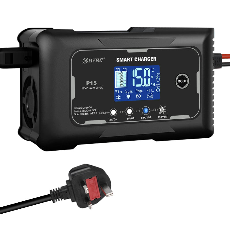 Reverse polarity protection battery charger