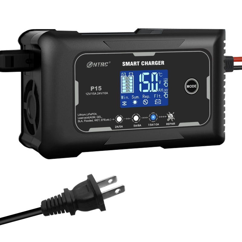 Car battery charger 6Ah to 120Ah