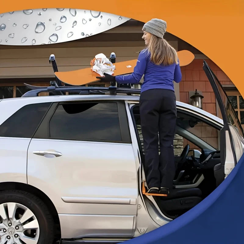 Car Door Step Hooked on Door Latch Striker