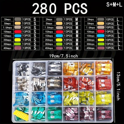 Blade fuse assortment with case