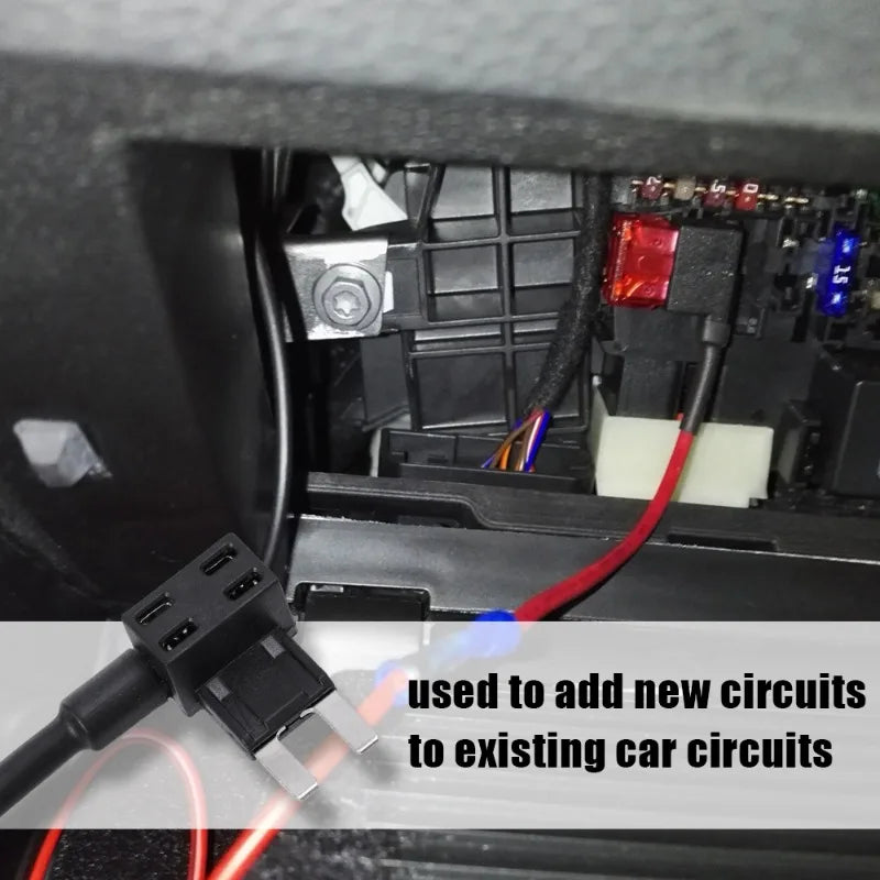 Add circuit fuse tap for dashcam