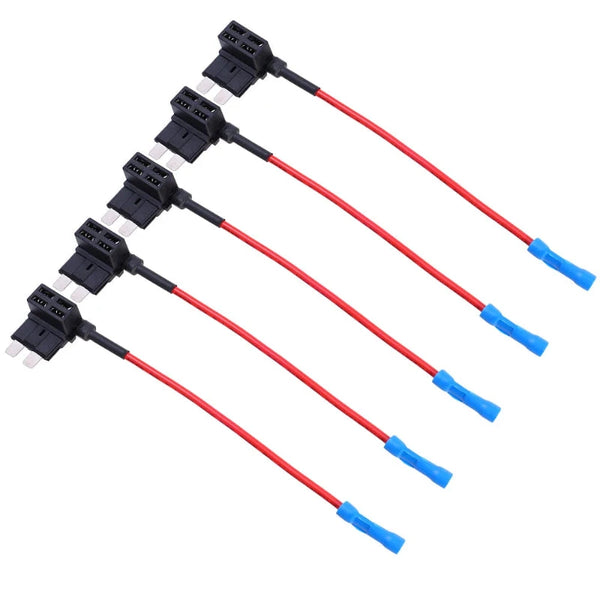 Car Fuse Tap Adapter, ATM Blade Fuse Add Circuit for Dashcam GPS LED 5 Pack