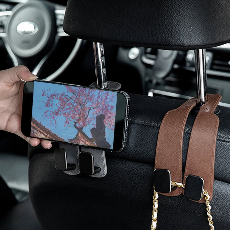 Rear seat car headrest hook