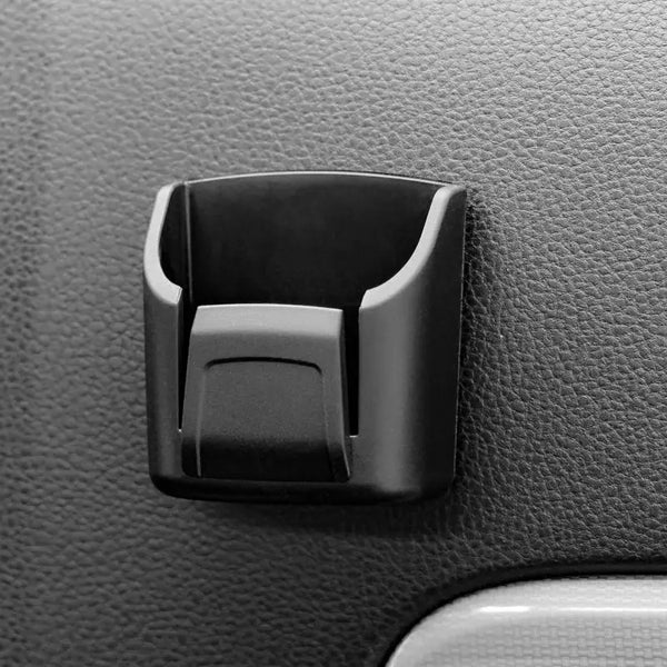 Car Key Holder Clip, Dashboard Organizer with Adhesive Mount and Card Rack