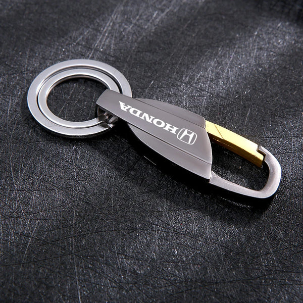 Car Keychain for Honda, Zinc Alloy Key Ring with Logo
