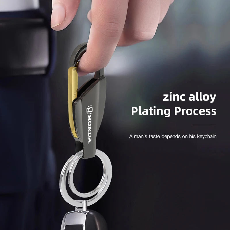 Honda branded key ring black or silver