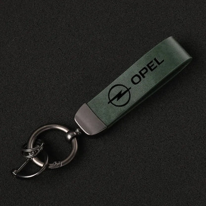 Opel OPC line leather keychain