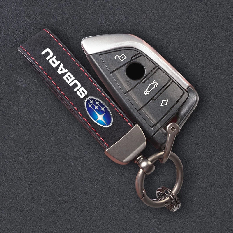 Zinc alloy Subaru keychain badge