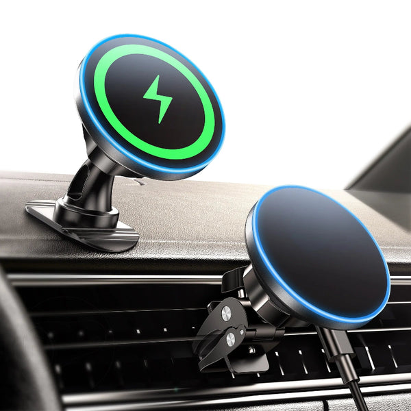 Car Phone Holder MagSafe Mount Charger 15W