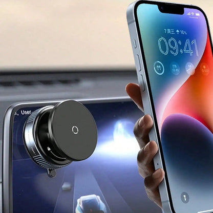 Universal car phone mount with N52 magnetic adsorption
