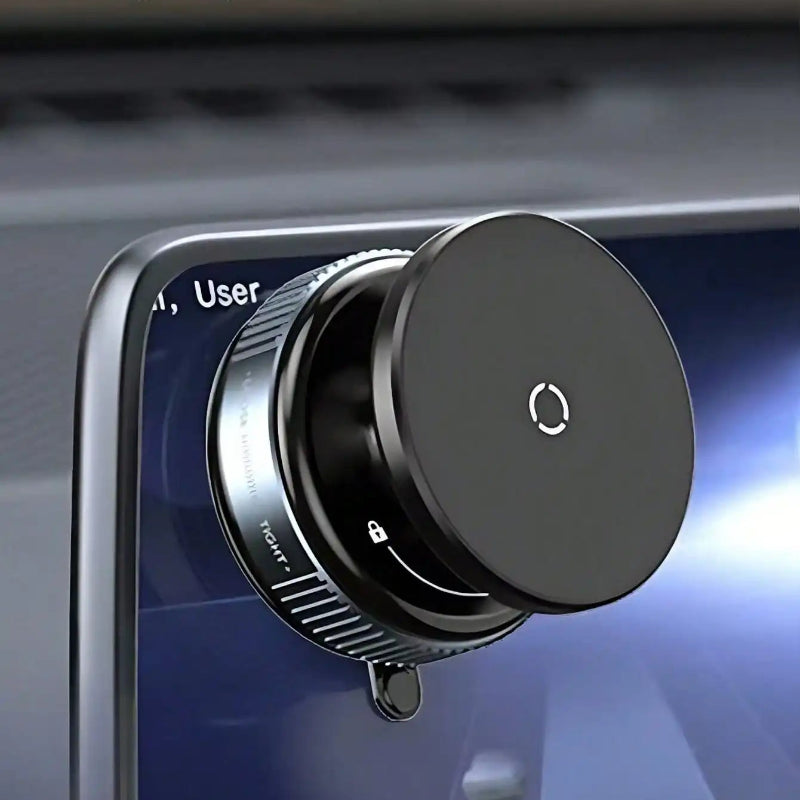 Magnetic car phone mount for navigation and GPS