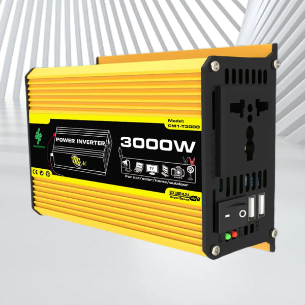 Car Power Inverter 300W Continuous 3000W Peak, 12V DC to 220V or 110V with USB and LCD