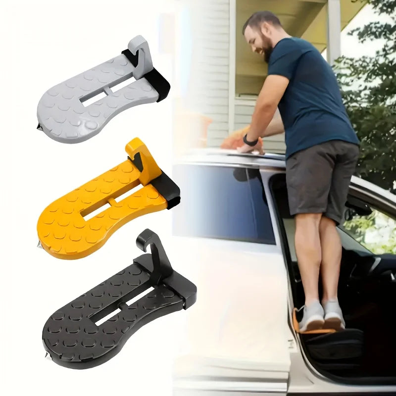 Car Roof Rack Door Step Foot Pedal Front View