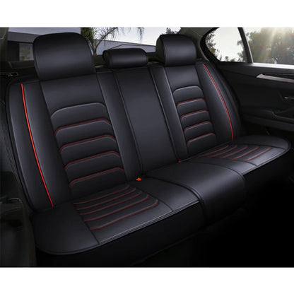 Volkswagen car seat cover in black and red
