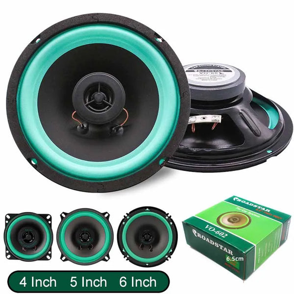 Car Speakers, Universal HiFi Coaxial 100W Audio System