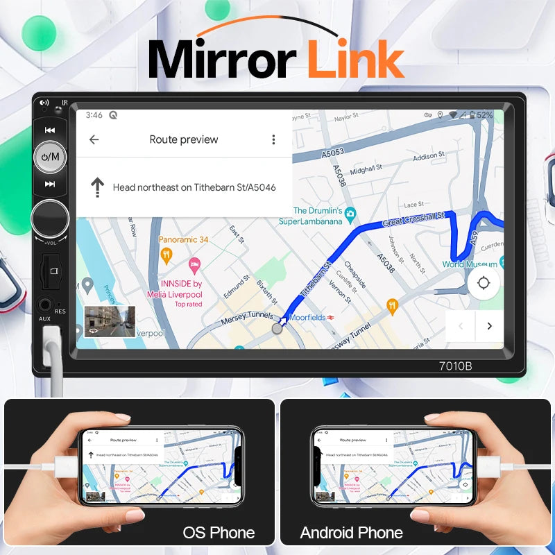 HD MP5 car player with Bluetooth