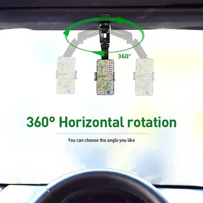360 degree car phone mount with clip