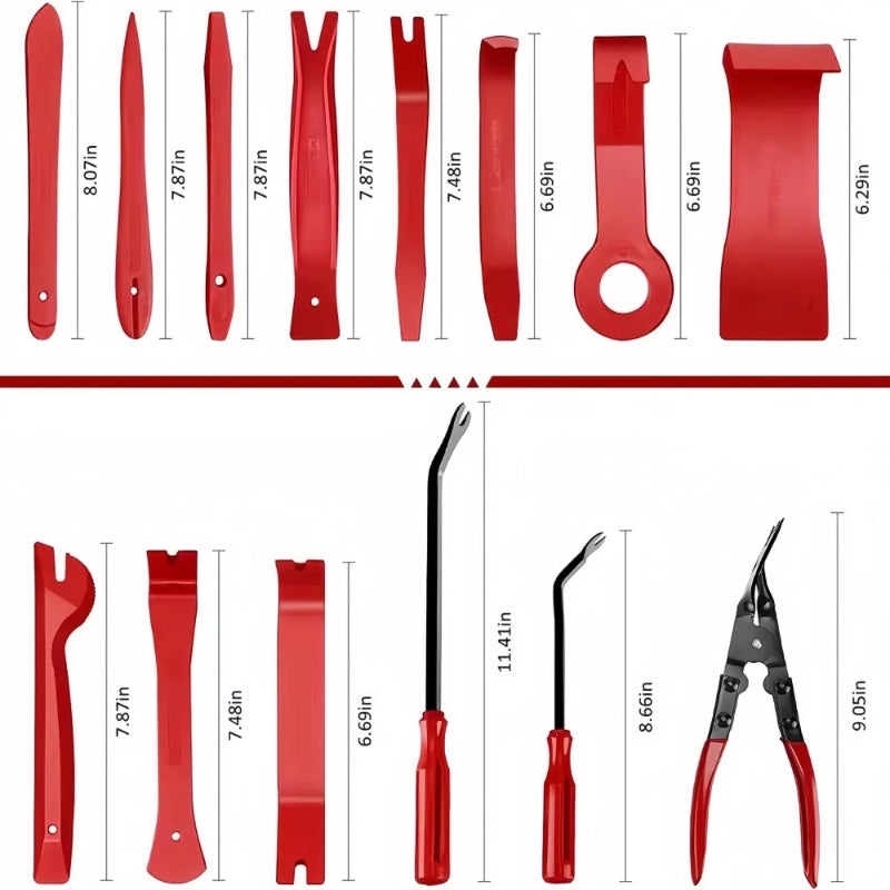 Trim removal tools for door panels and mouldings