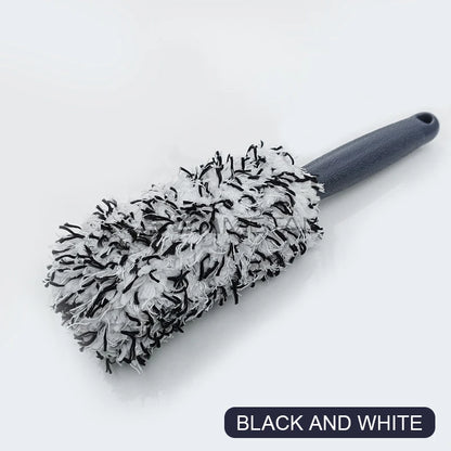 Car wheel and rim cleaning detailing tool