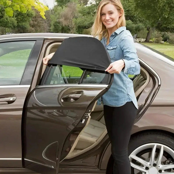 Car Window Mesh Shade, Breathable Sun Visor Cover for Front or Rear