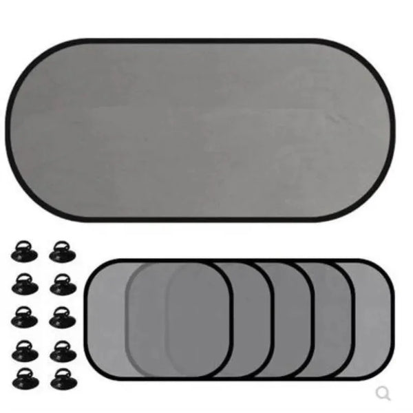Car Window Sunshade, 5 Piece UV Protection Set for Front and Rear