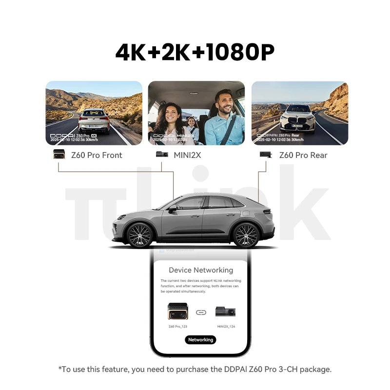 4K dash cam with 5GHz WiFi GPS