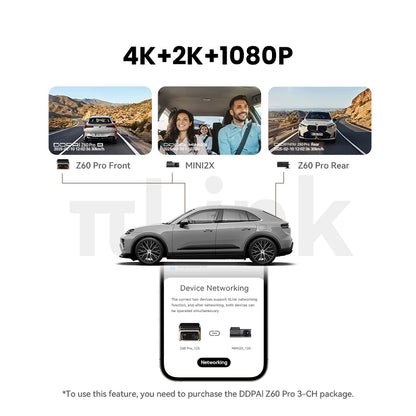 4K dash cam with 5GHz WiFi GPS