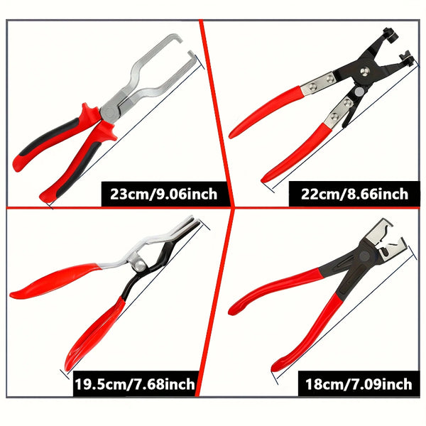 Hose Clamp Pliers, Carbon Steel Fuel Line Disconnect Tool Kit