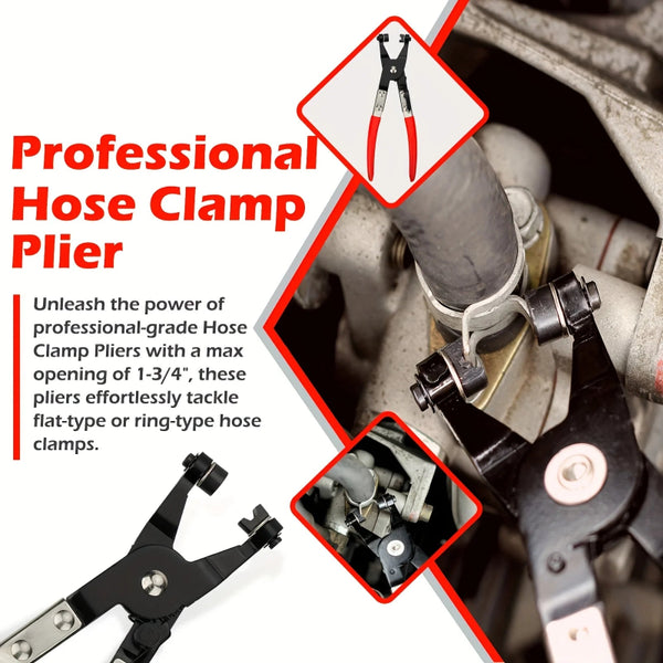 Hose Clamp Pliers, Carbon Steel Fuel Line Disconnect Tool Kit