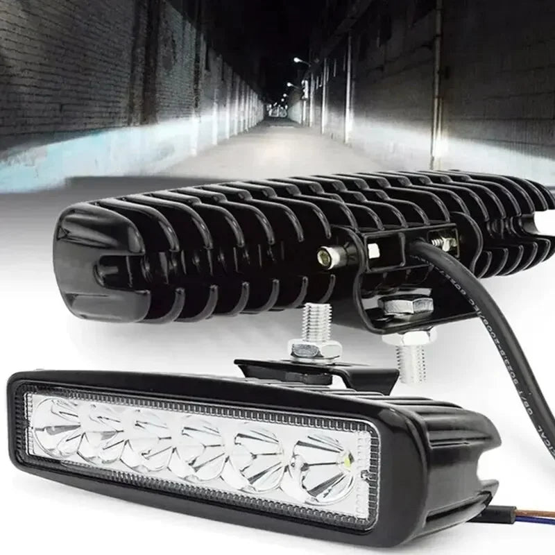 LED Car Work Light Offroad Spotlight 12V Front View