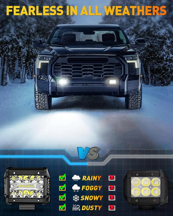 LED Light Bar Offroad 4x4 Pod Lights 4 Inch