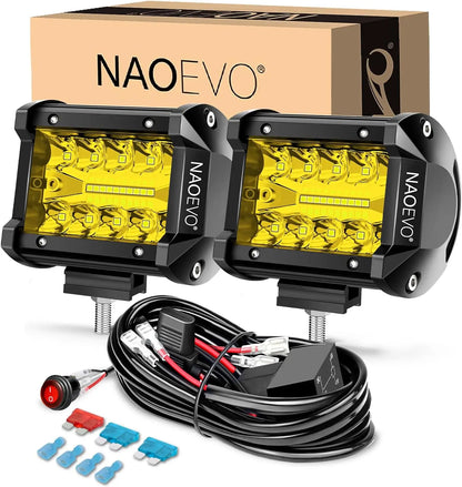 LED Light Bar Offroad Night Beam Pattern on Track