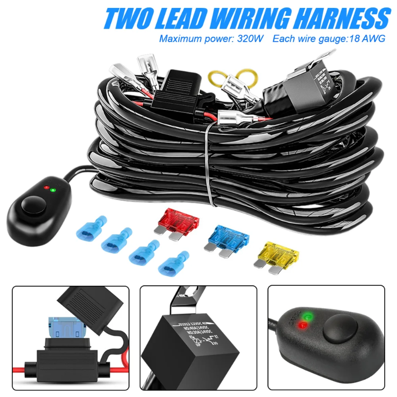 LED light bar loom cable 3M