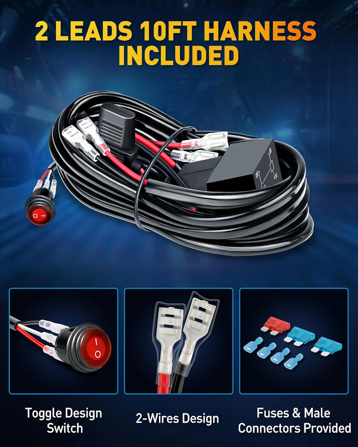 LED Pod Lights Mounted on 4x4 Offroad Vehicle