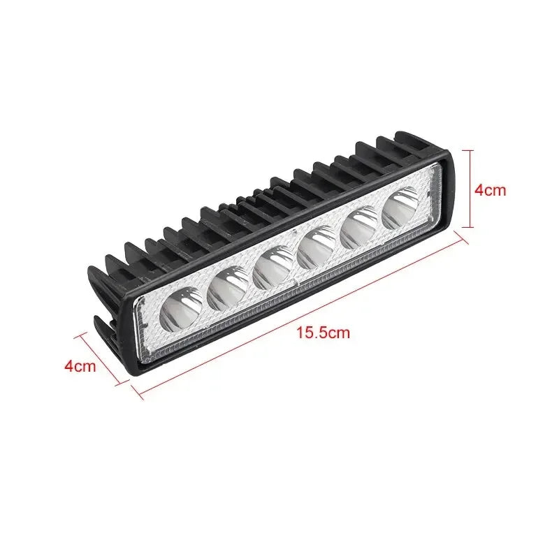 LED Work Light 12V 24V Wiring and Bracket Detail