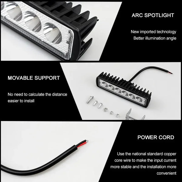 LED Car Work Light Offroad Spotlight 12V