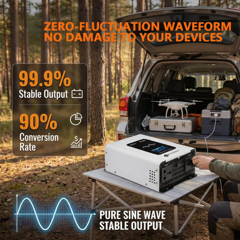 Pure sine inverter with error codes E1 to E5