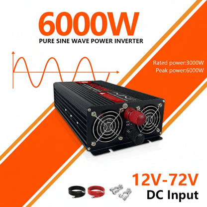 Pure sine wave inverter 6000W peak heavy duty