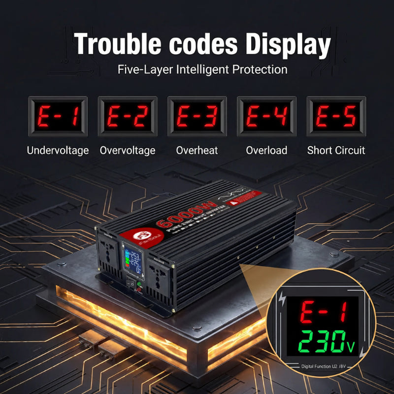 3000W continuous pure sine inverter for RV