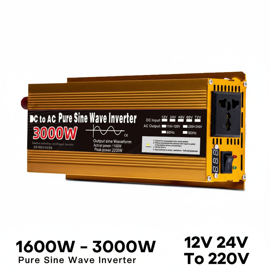 Pure sine wave inverter for fridge washing machine