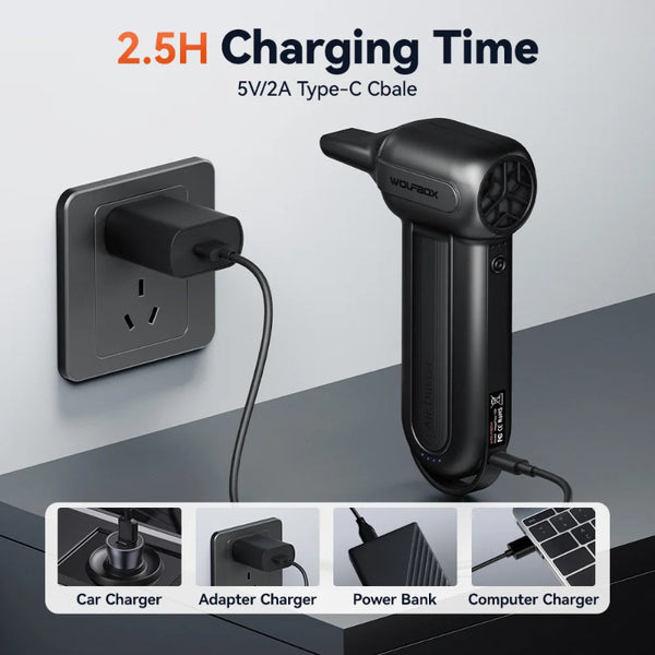Electric Air Duster Blower Rechargeable WOLFBOX